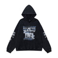 #OVDY 430g Vintage Distressed Wash Side Pocket Dropped Shoulder Hoodie