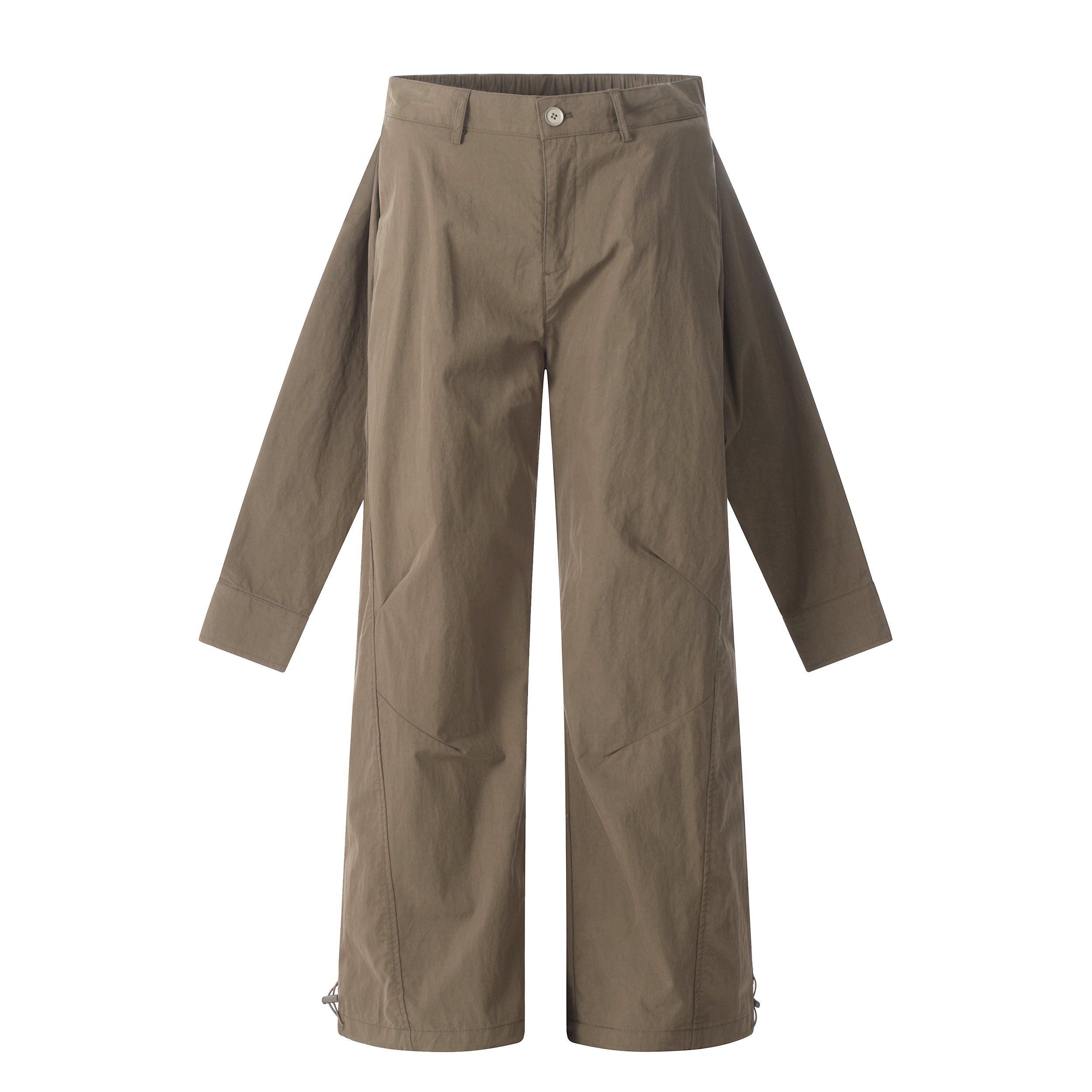 BTSG Sense Sleeve Tie Fake Two Pieces Cargo Pants
