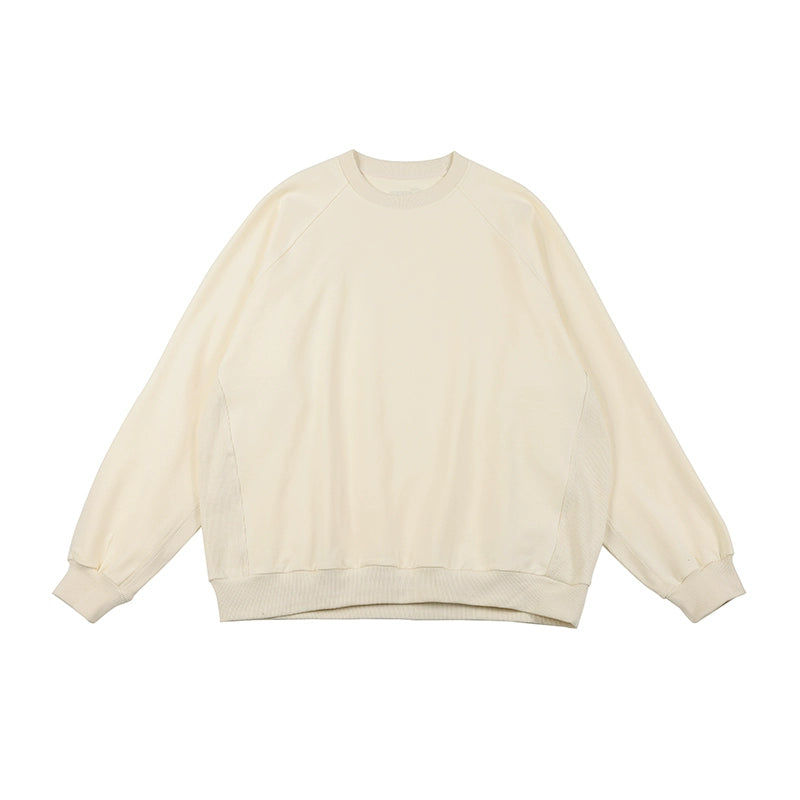 NOEARS Japanese Retro Threaded Splicing Long Sleeve