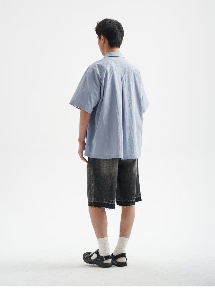 BUTTBILL 25SS Japanese Vintage Tooling Short Sleeve Shirt