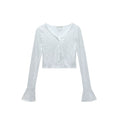 Audwyn Retro Pattern Cardigan Lace Waist Slim Dress Set
