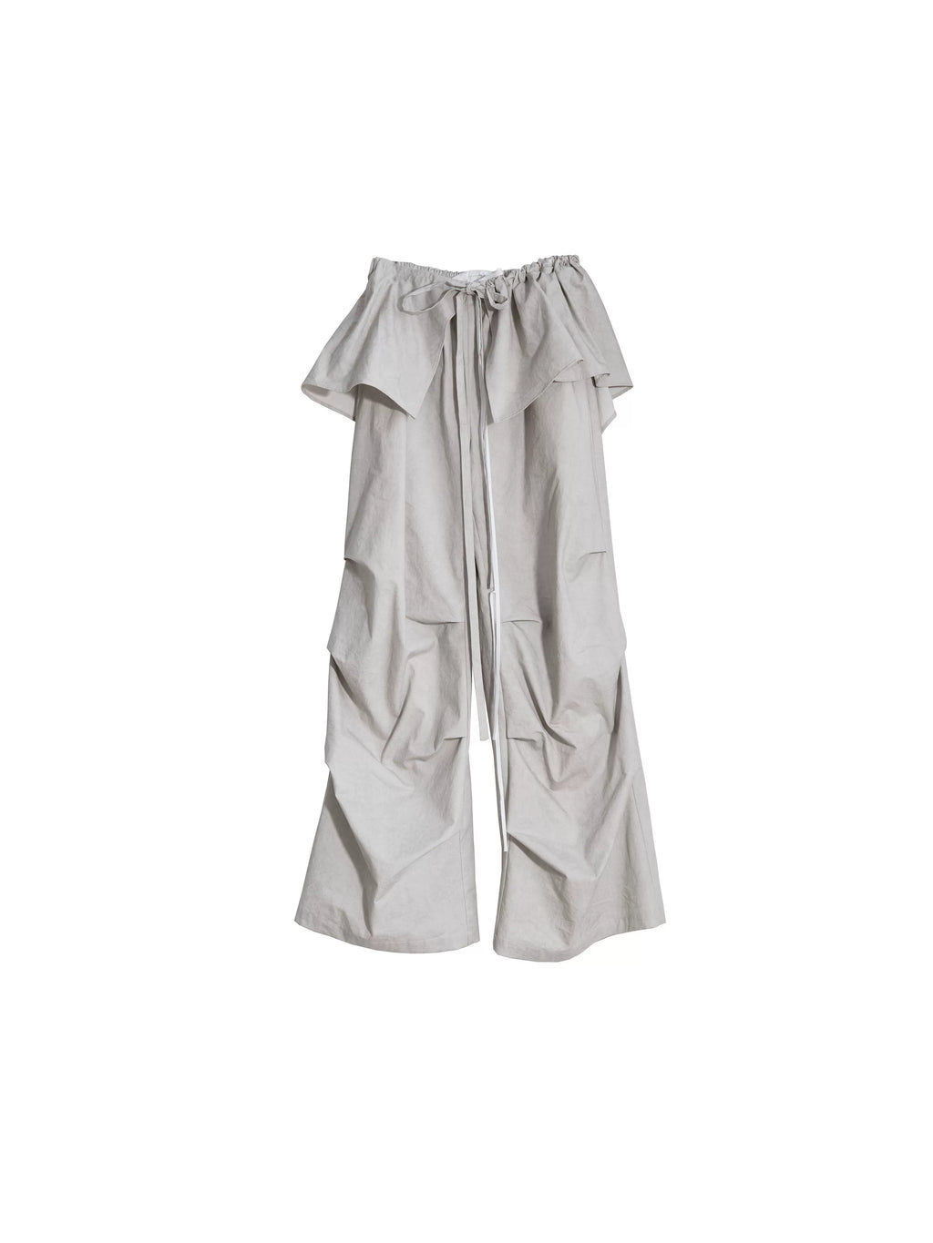 JNYLON Two-piece Detachable Ruffle Leaf Skirt Slacks