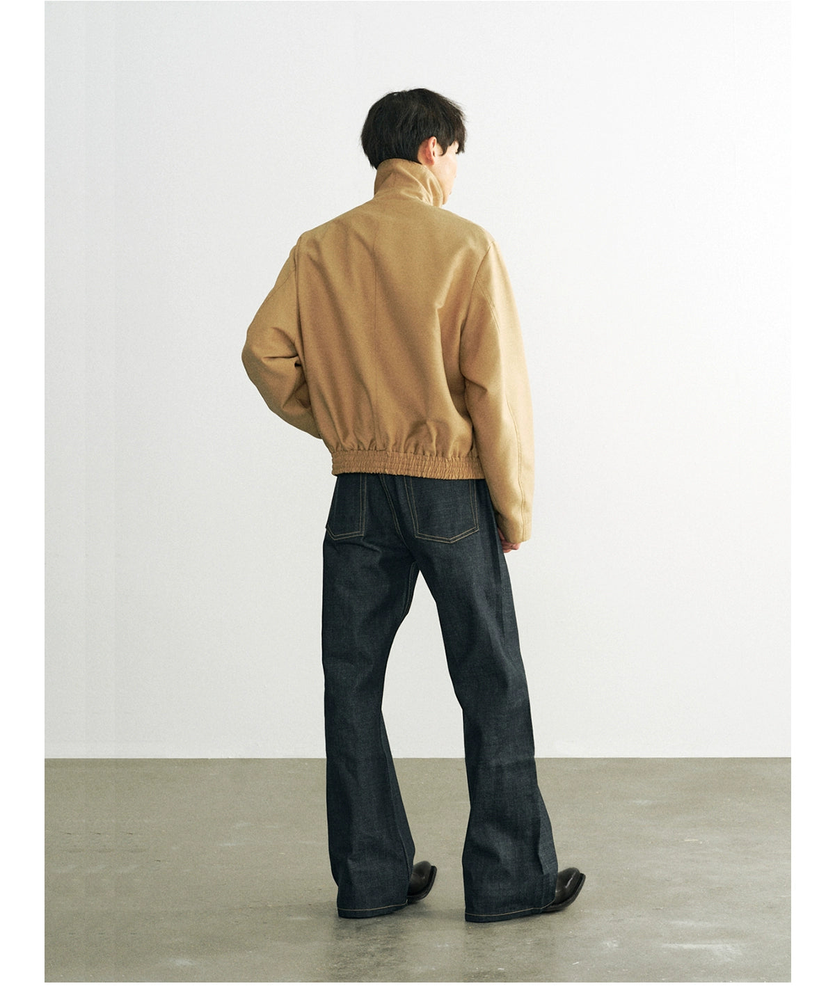 Azure Lisseur Premium Simple Turtleneck Button-Feeling Jacket