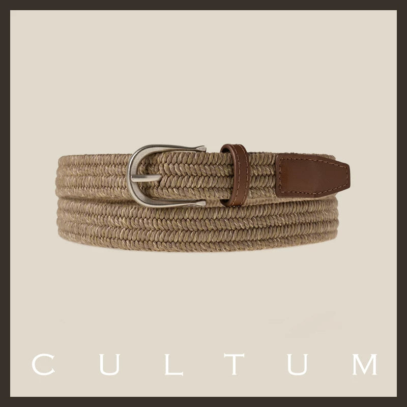 CULTUM Braided Leather Trim Belt