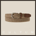 CULTUM Braided Leather Trim Belt