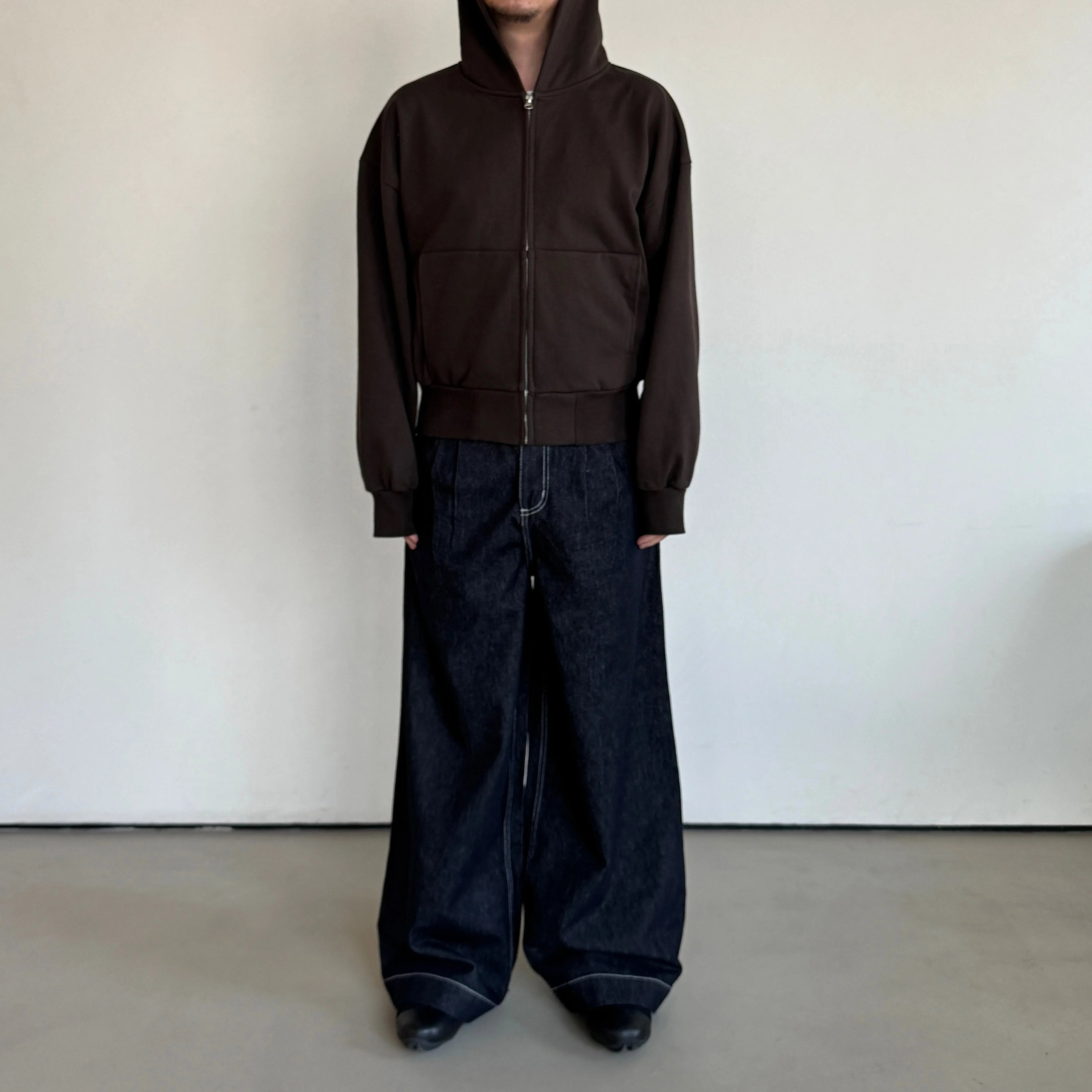 Anniehall A-Line Loose Fit Raw Denim Jeans