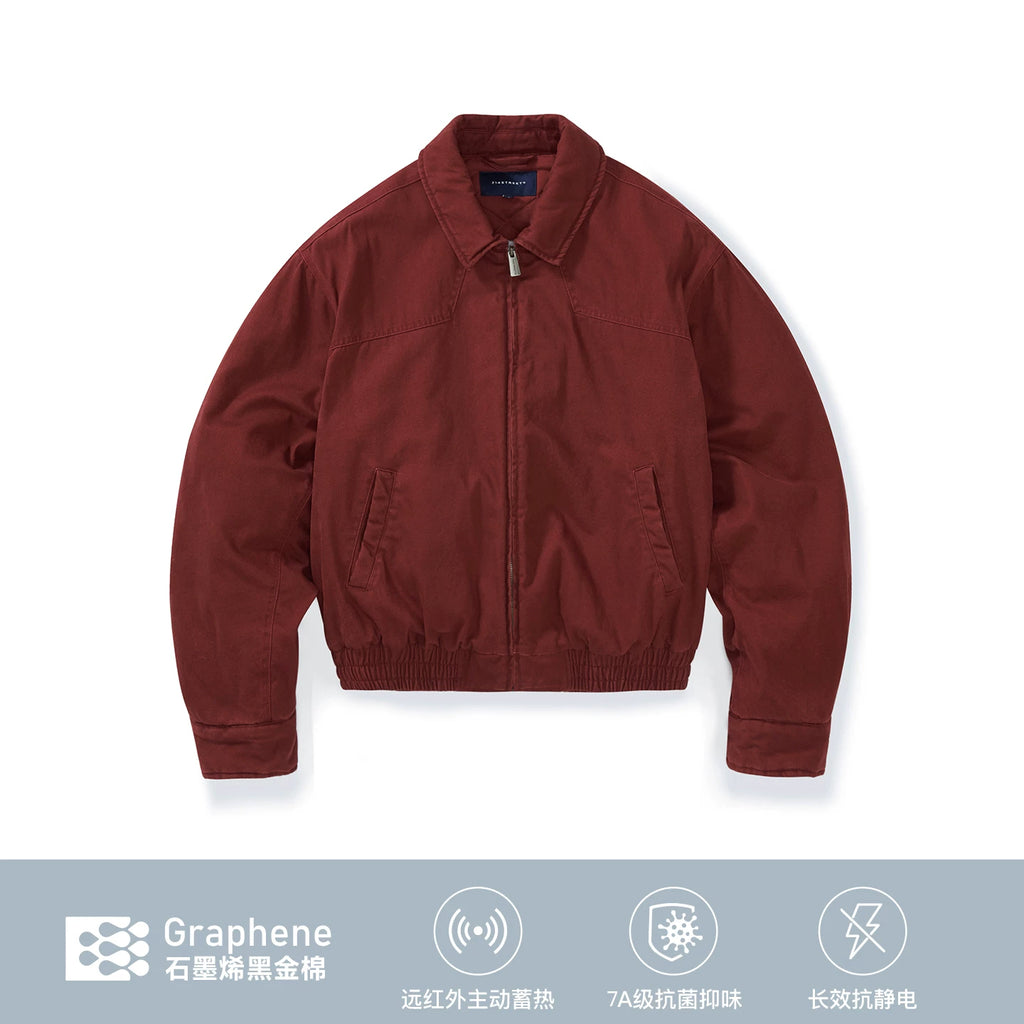 714Street Vintage MA1 Bomber Jacket Washed Cinched-Waist Cropped
