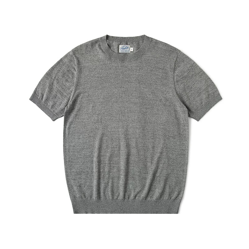 Bronson Pepper-Salt 210g Wrinkle-Resistant Crew Neck Tee