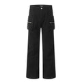 11KN Micro-pull Tooling Retro Straight Casual Pants