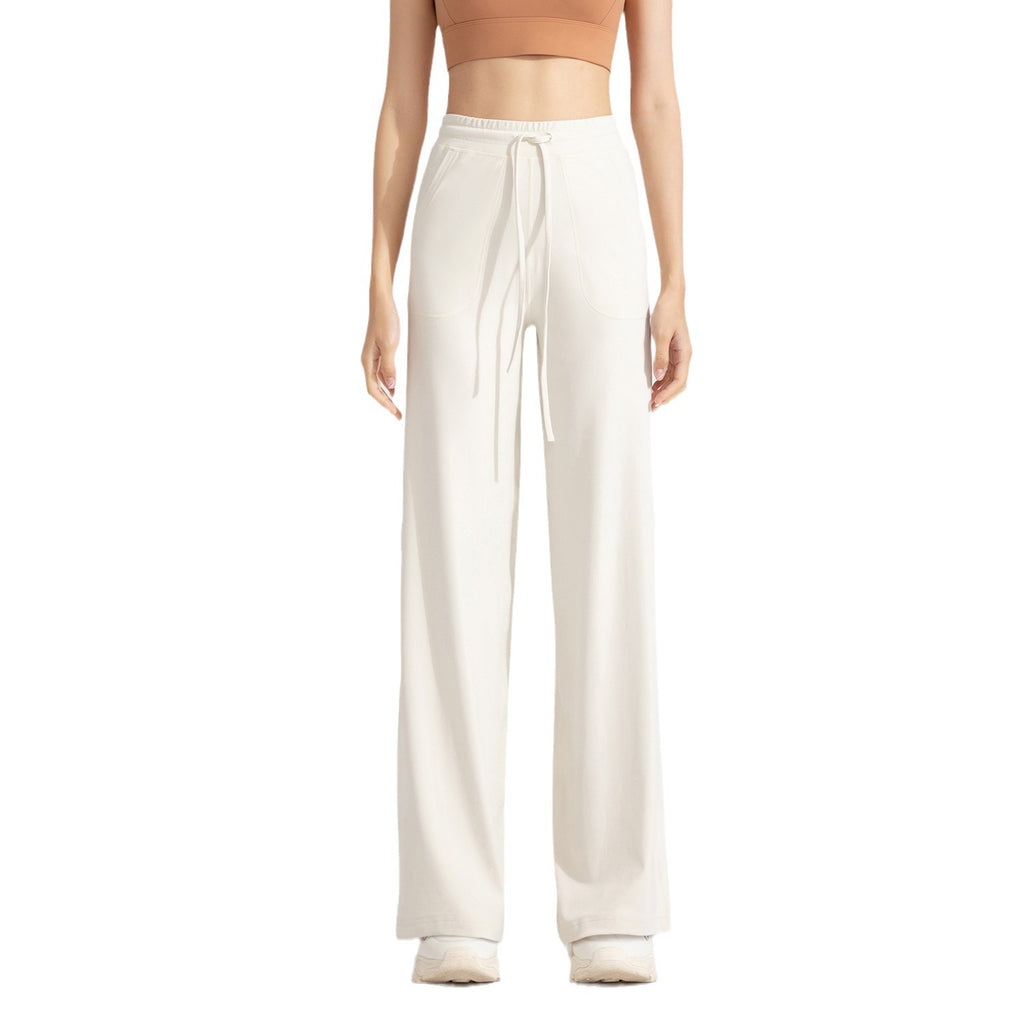Athena Lulu High Waist Loose Skinny Pocket Wide Leg Yoga Pants