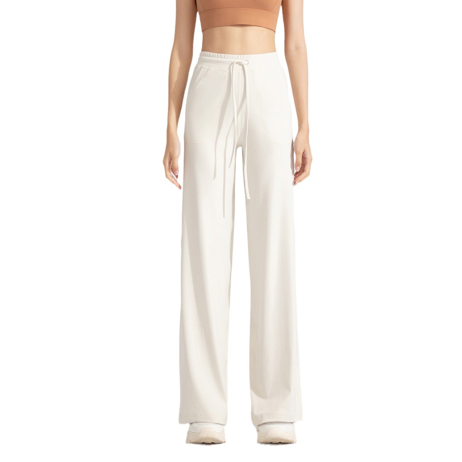 Athena Lulu High Waist Loose Skinny Pocket Wide Leg Yoga Pants