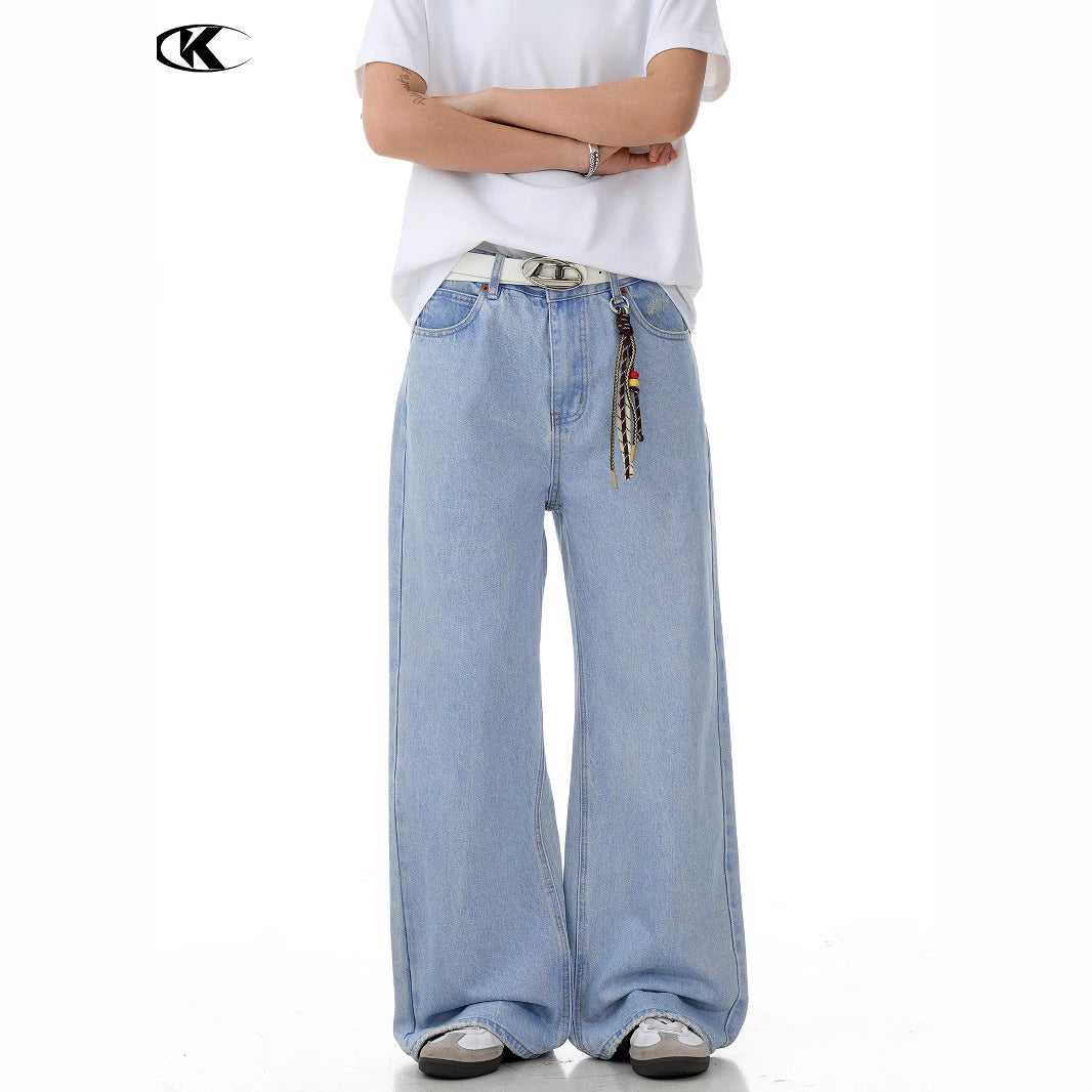 11KN Loose Straight Wide Leg Casual Pants