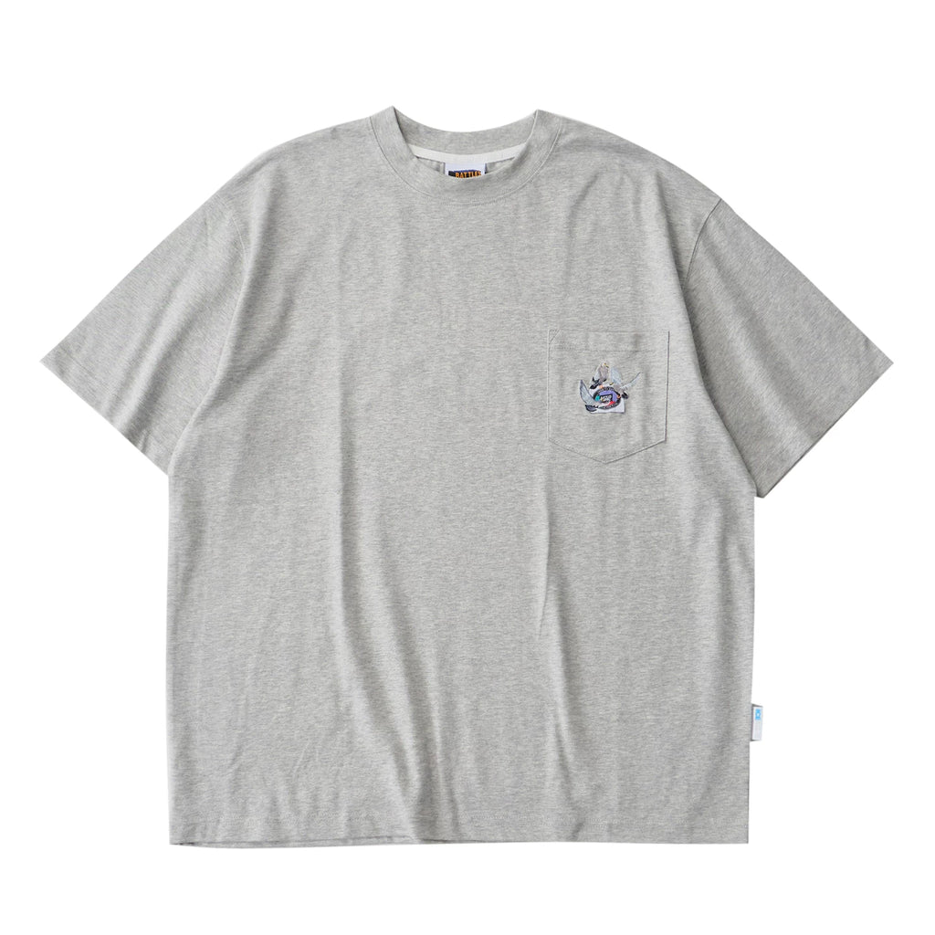 Battles Pocket Embroidered Cool-Touch Oversized Tee