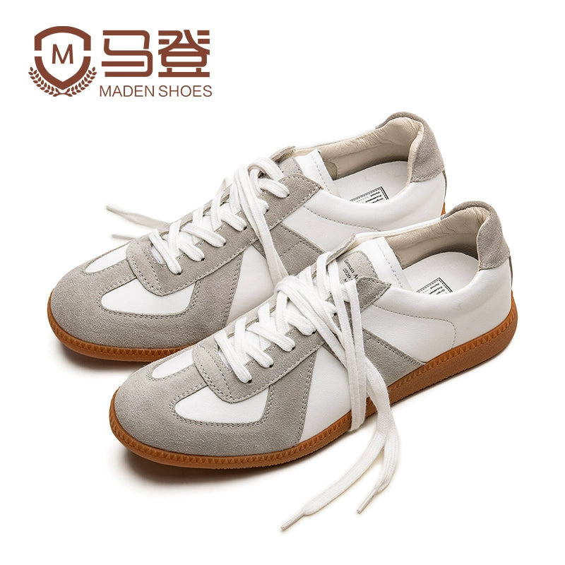 MADEN Lightweight Cow Suede Lace-Up Training Sneaker