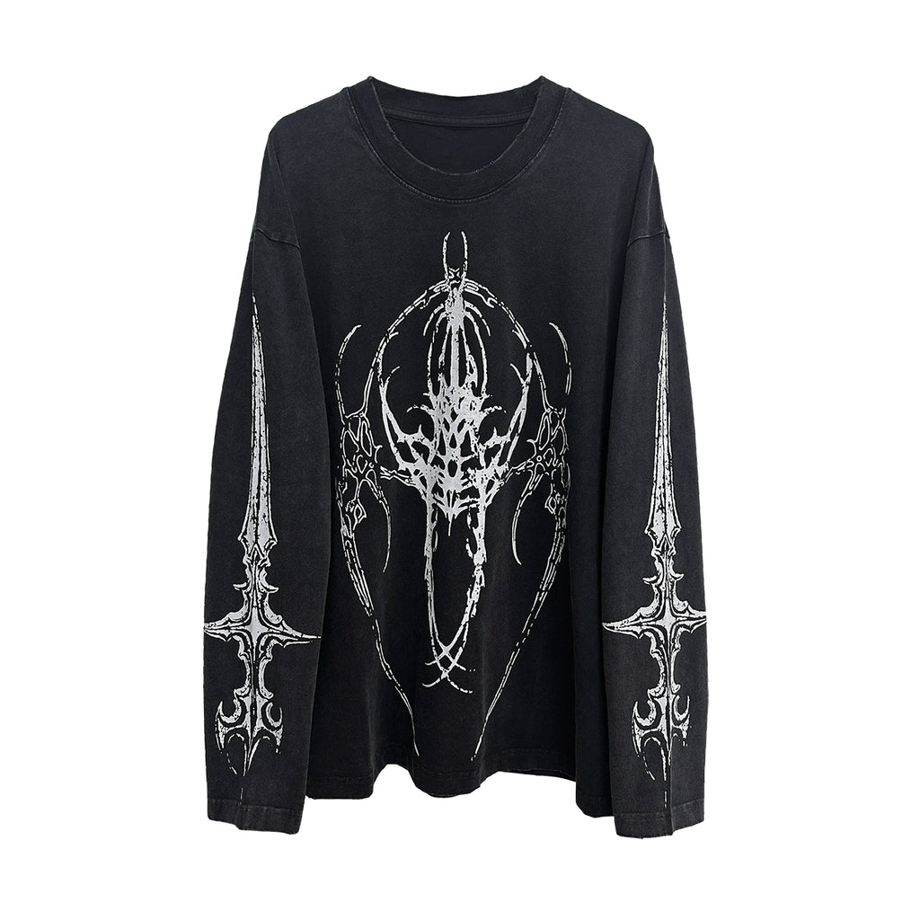 Wetbody Loose Wash Old T-shirt