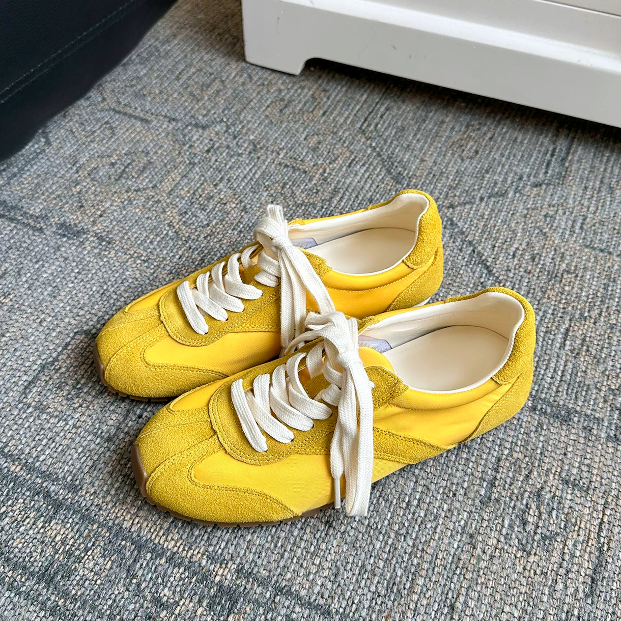 Lidaren Produced Suede Lace-Up Round-Toe Derby