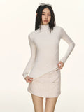 Anna Aneae Turtleneck Hot Diamond Slim Slim Long Sleeves