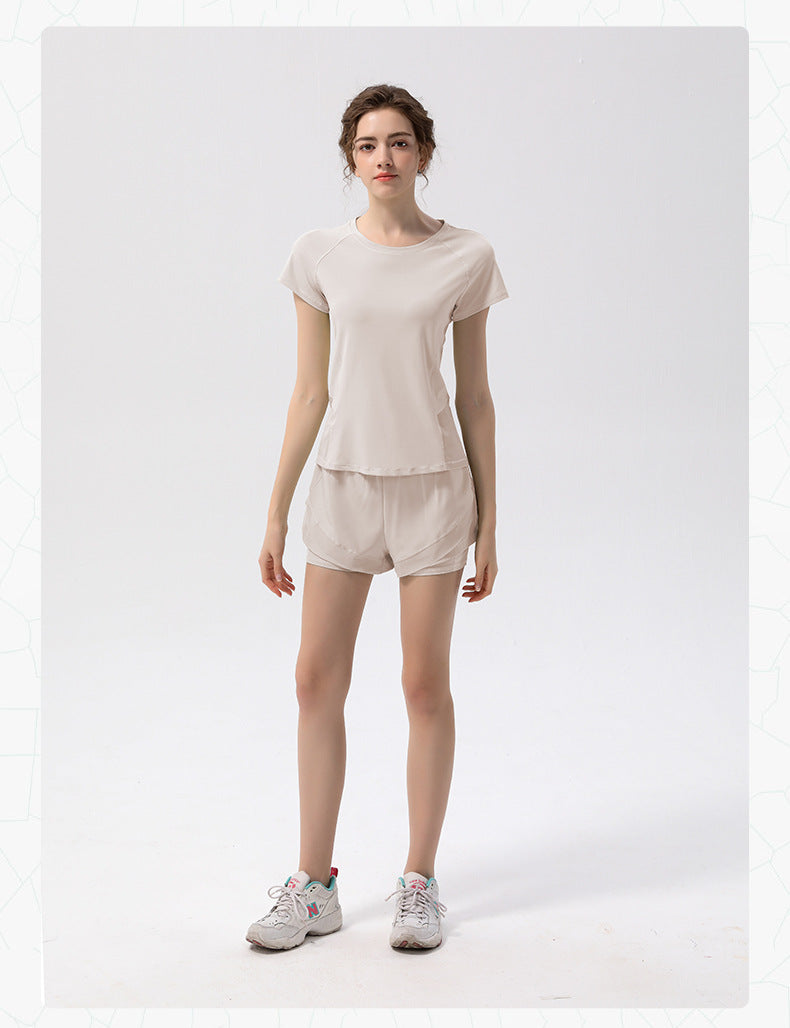 TIANQINGSE Thin Quick-Drying Breathable Yoga T-Shirt