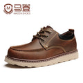 MADEN Crazy Horse Leather Lace-Up Work Boot