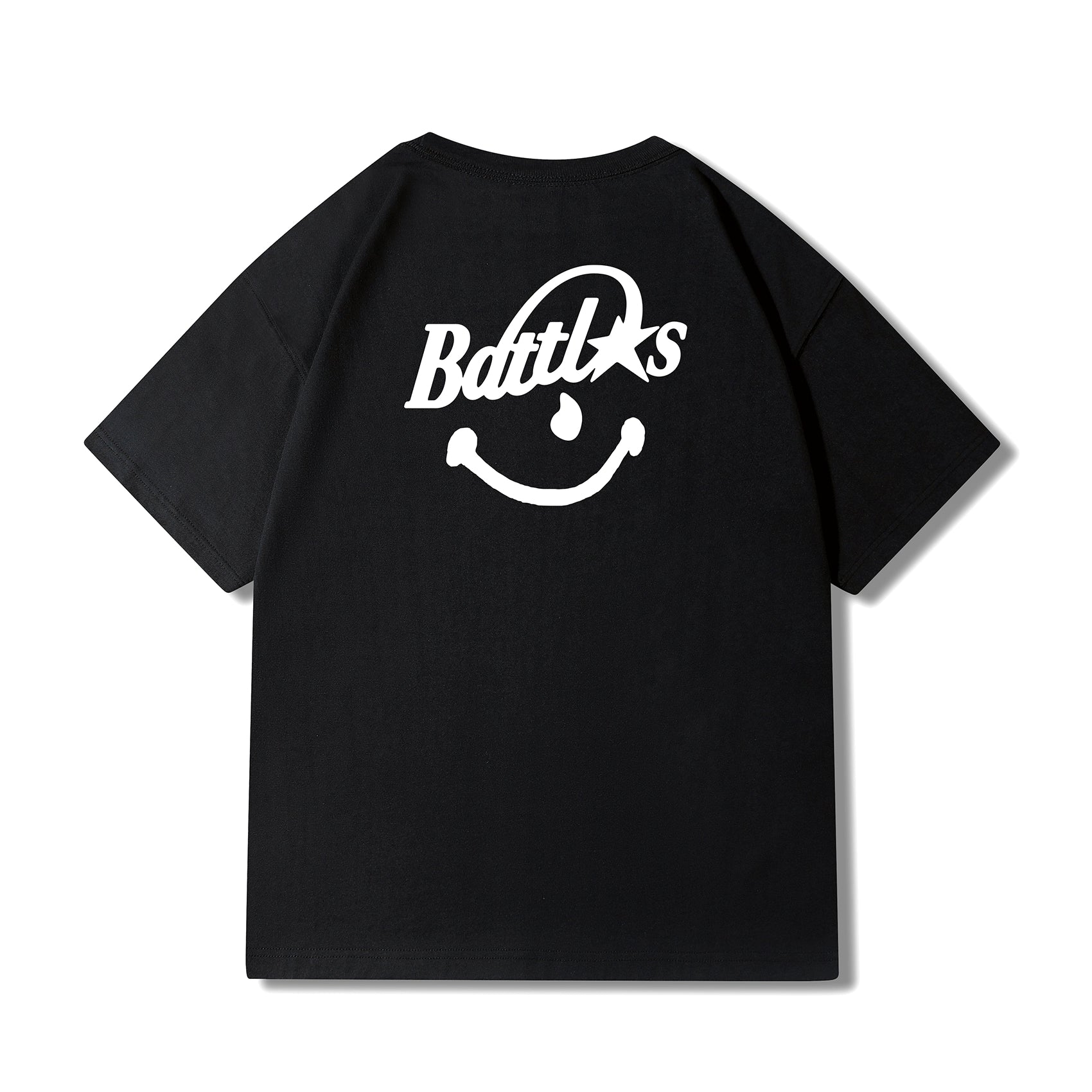 Battles Smiley Print Casual Tee