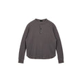 Plus No Logo Casual Henley Long Sleeve