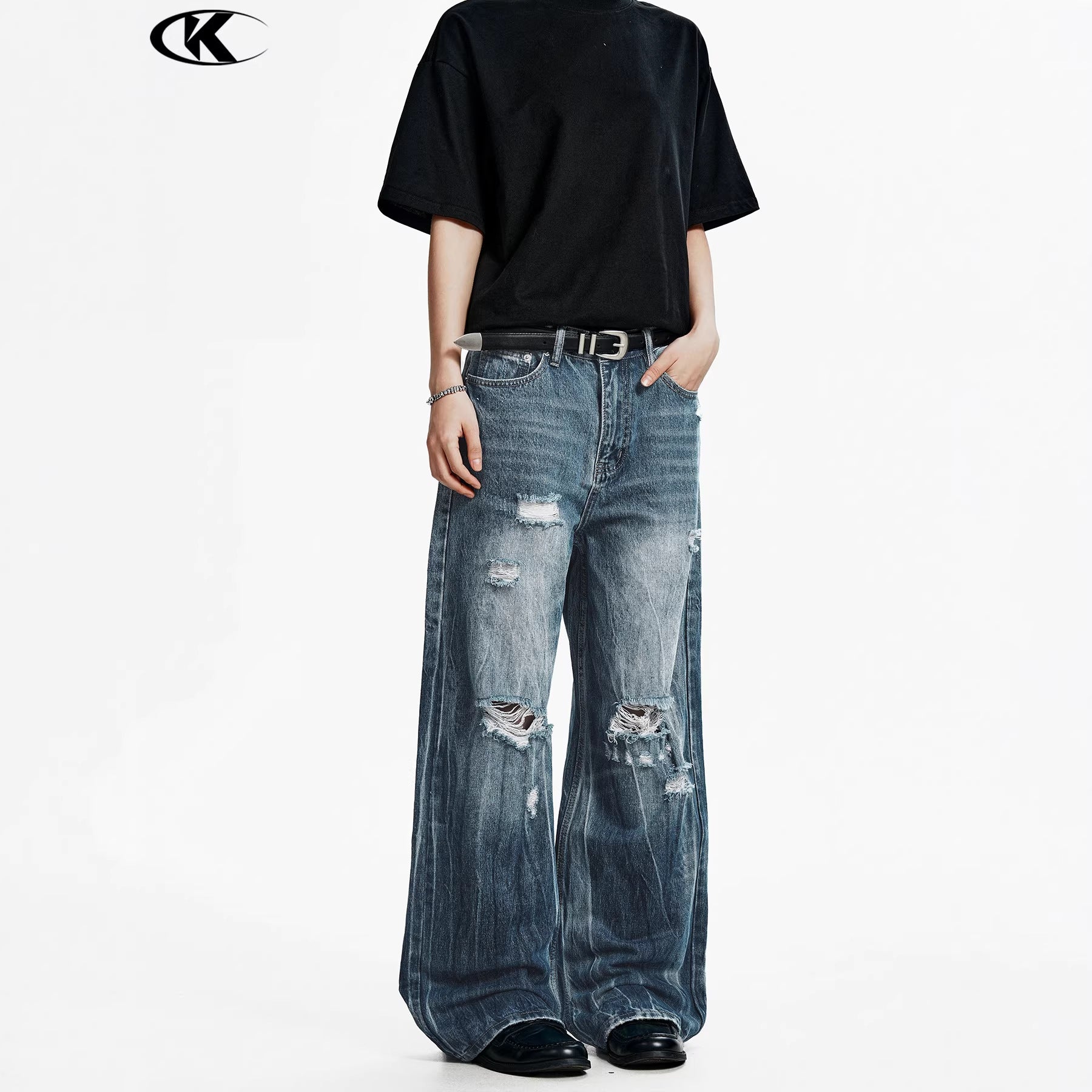 11KN American Vintage Ripped Jeans