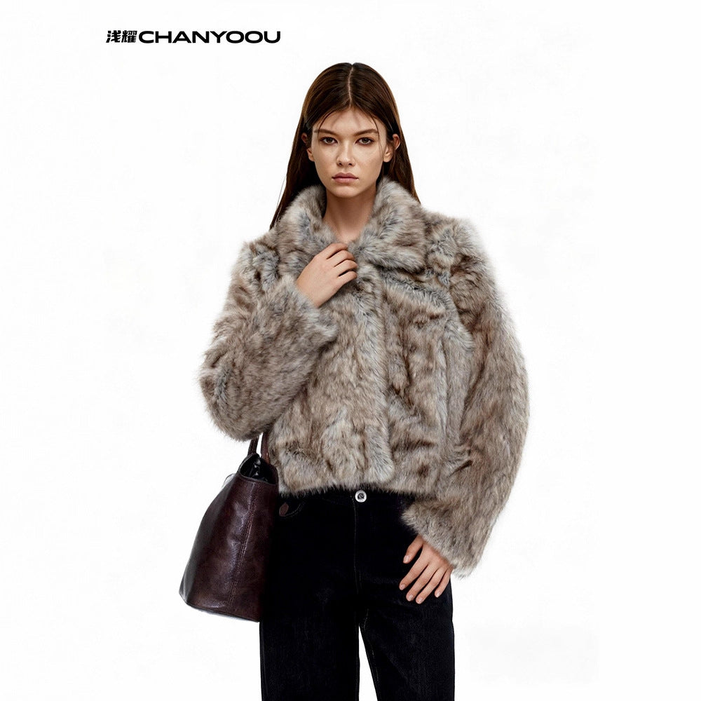 CHANYOOU Retro Plush Short Jacket