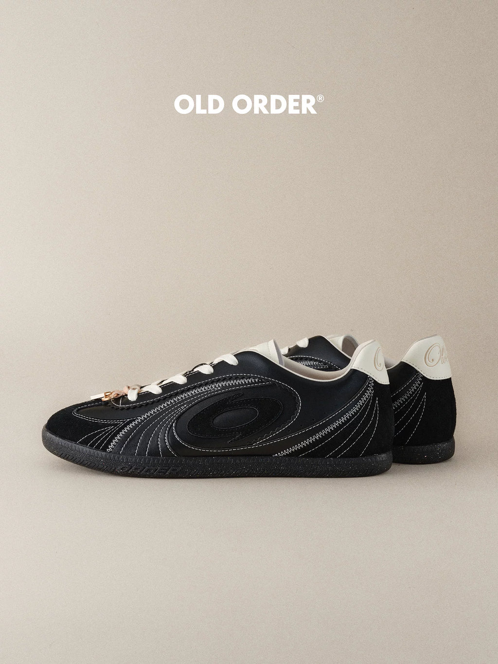 OLD ORDER Leather Lace-Up Retro Trainer