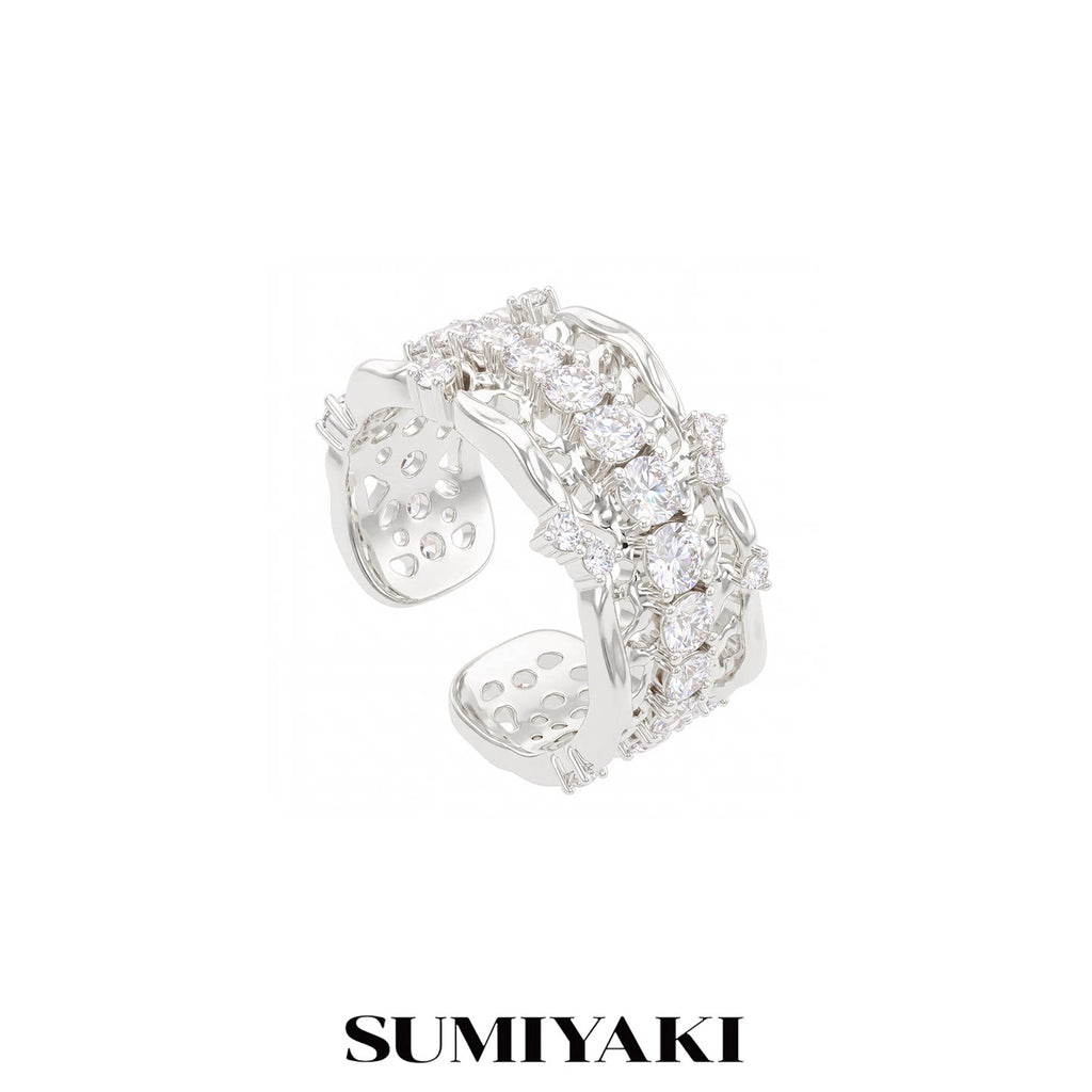 SUMIYAKI Rhinestone Lace Collection Sparkling Ring