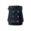 MoodBerry Denim Buckle High-Waist Two-Piece Set