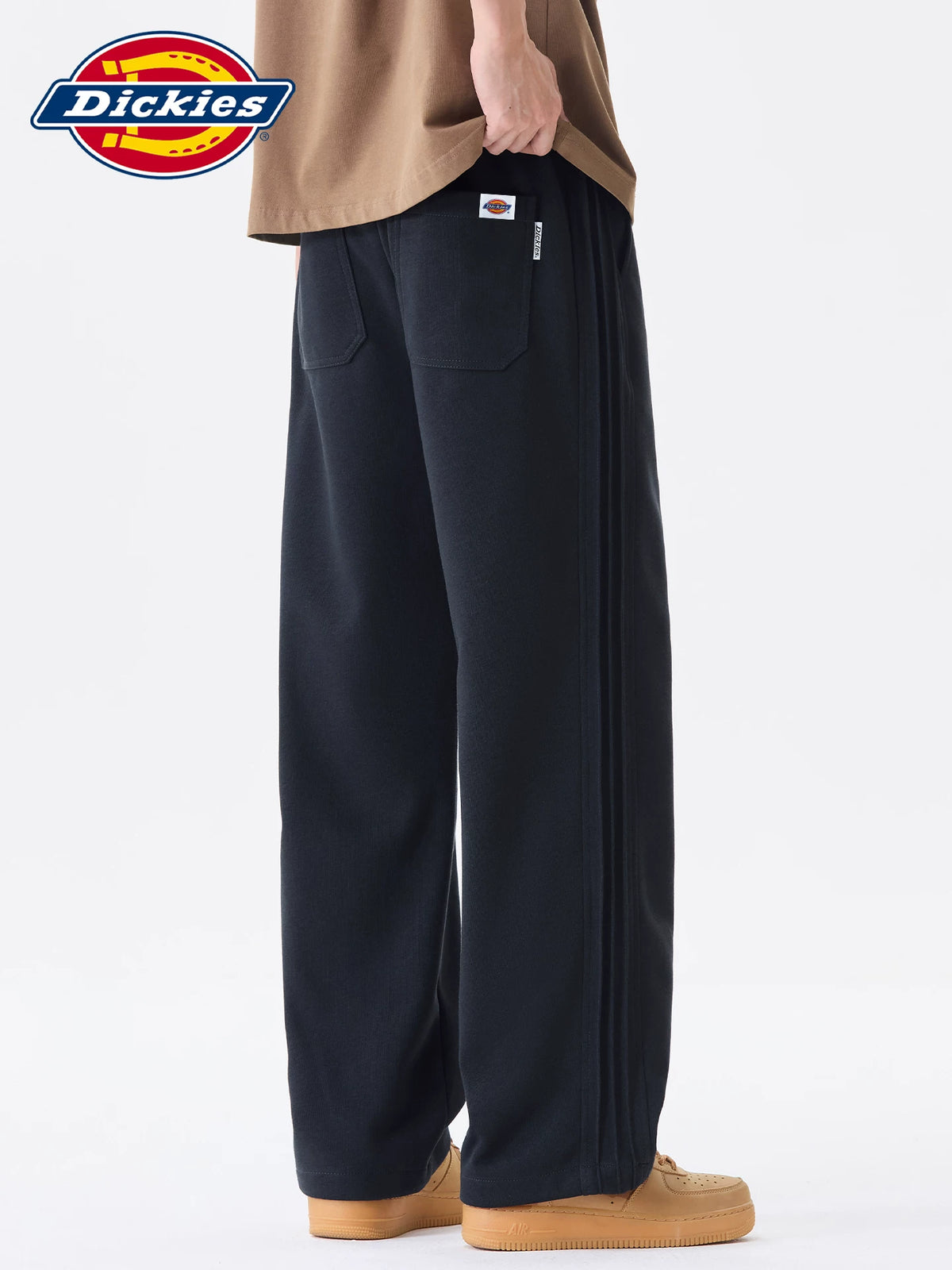Dickies Striped Straight-Leg Wrinkle-Resistant Sweatpants