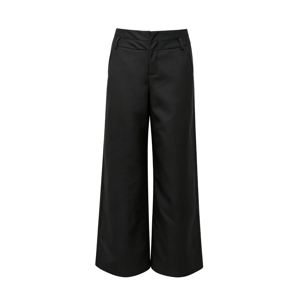 Wildberry High-Waist Wide-Leg Straight-Leg Trousers