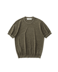 NONRADICAL Wool-Linen Raglan Sleeve Breathable Relaxed Knit Tee