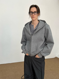 COLN Casual Versatile Zipper Sweater Jacket