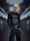 NOMANIAI Slim-fit Short Crew Neck Knitted Sweater
