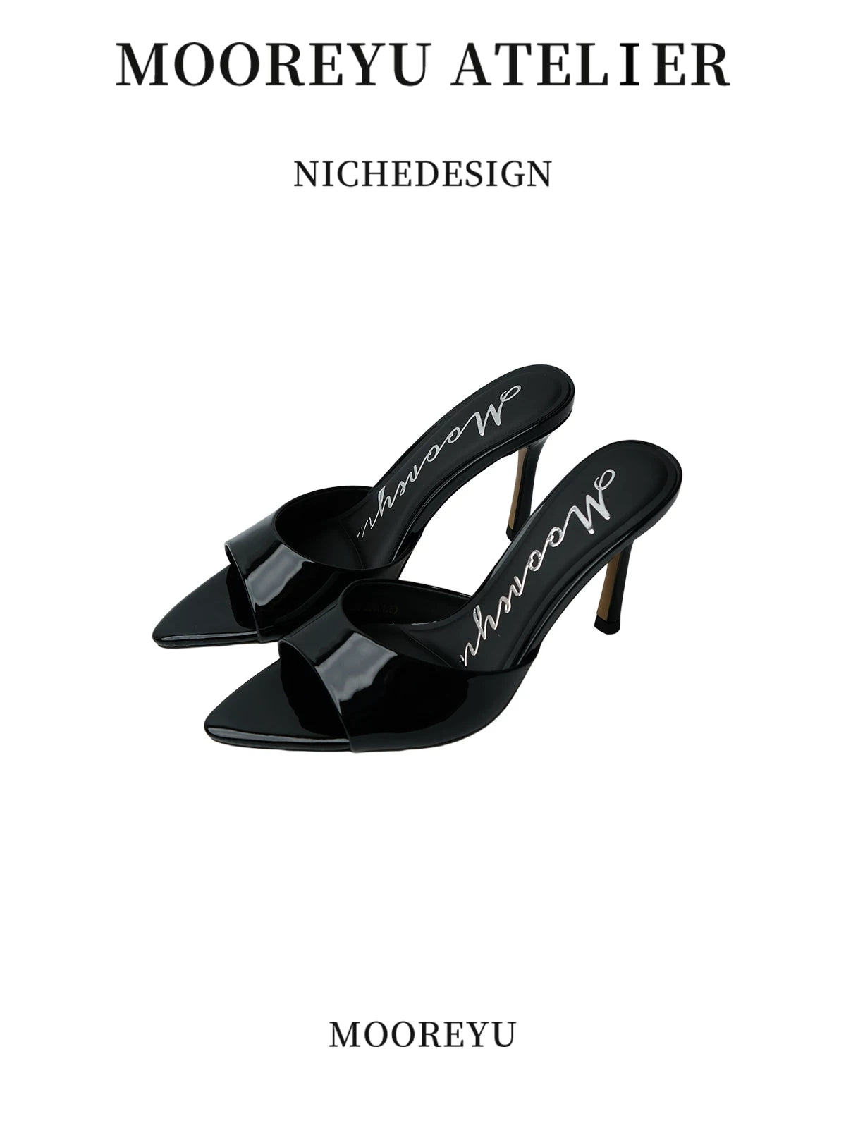 Mooreyu Open-Toe Stiletto Heel Sandal