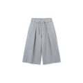 SUPERTOFU Wide-Leg Rolled-Hem Elastic Waist Capri Sweatpants