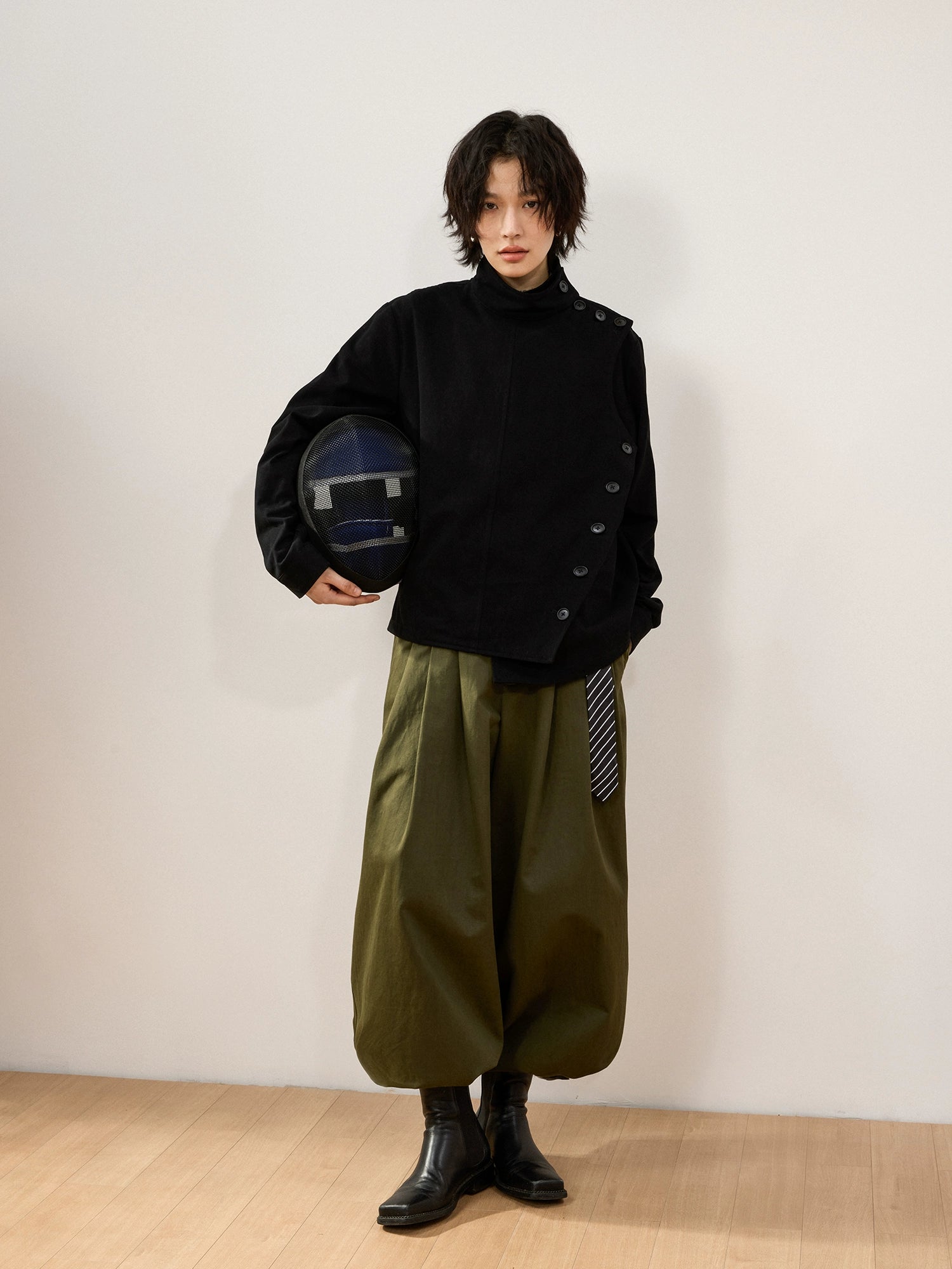 Sameuoo Vintage Irregular Design Jacket
