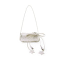 FayChui Soft Gold Faux Leather Zip-Top Cylinder Shoulder Bag