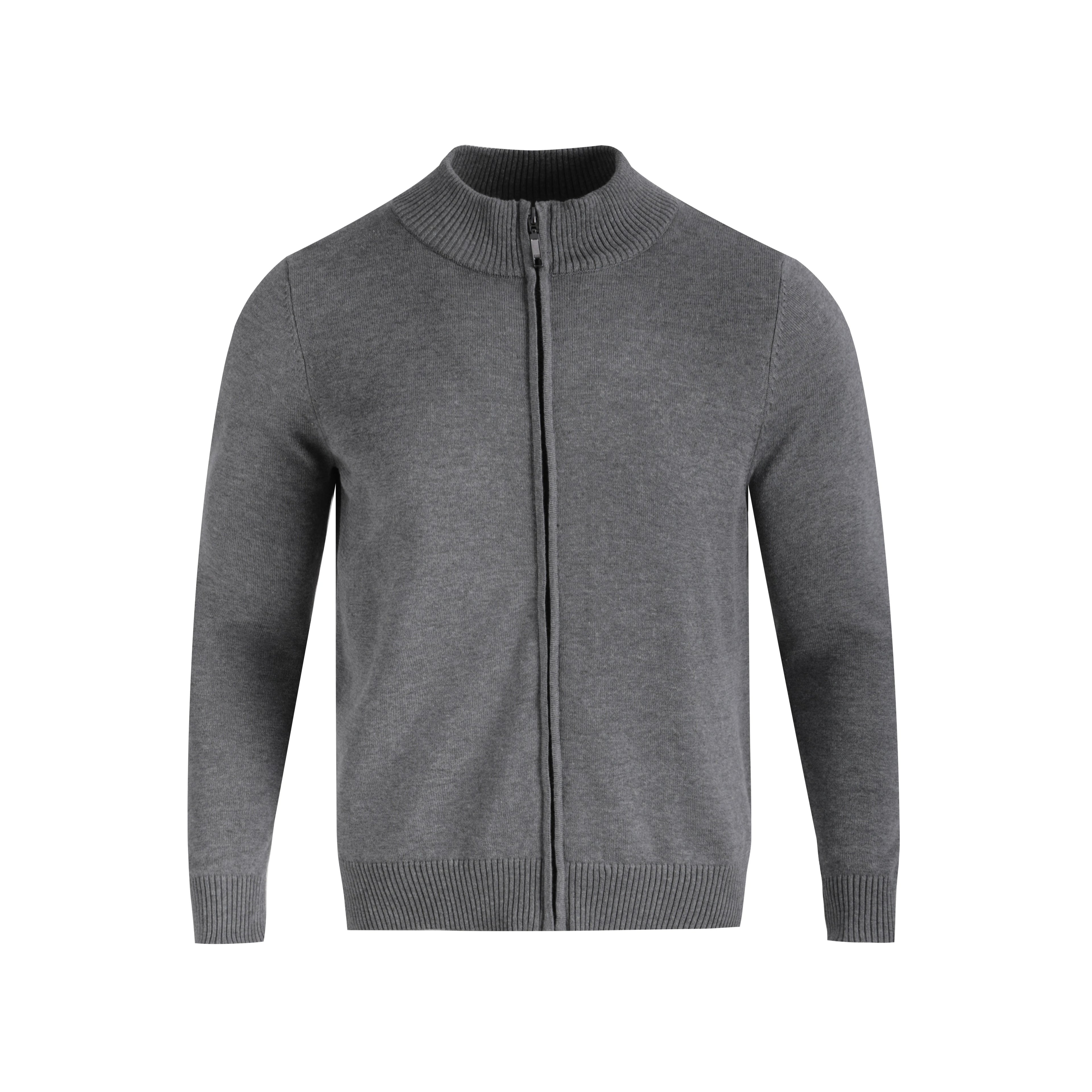 TumBlerine Stand-up Collar, Old Money Style, Wool Zip-up Cardigan 100% Cotton Jacket