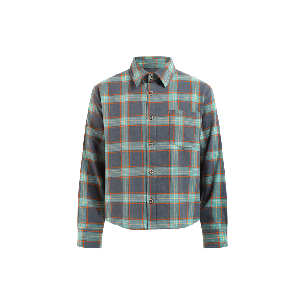 MANUSCRIPT Lake Green Plaid Flannel Shirt