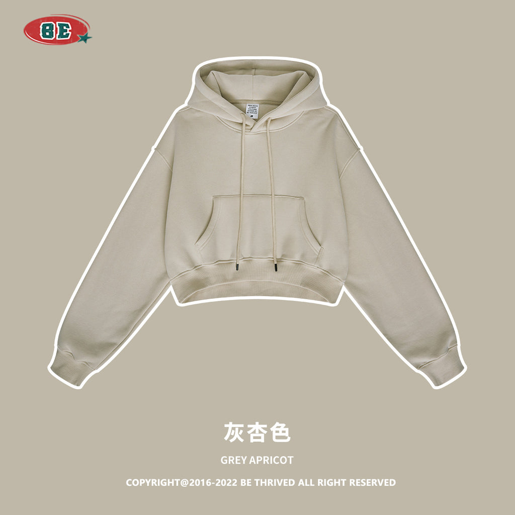BE Fleece Thickened Spice Girl Leaking Navel Set
