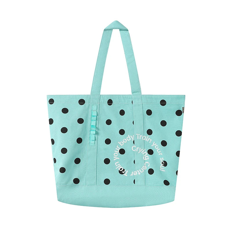 Crying Center Retro Yellow Canvas Tote Bag