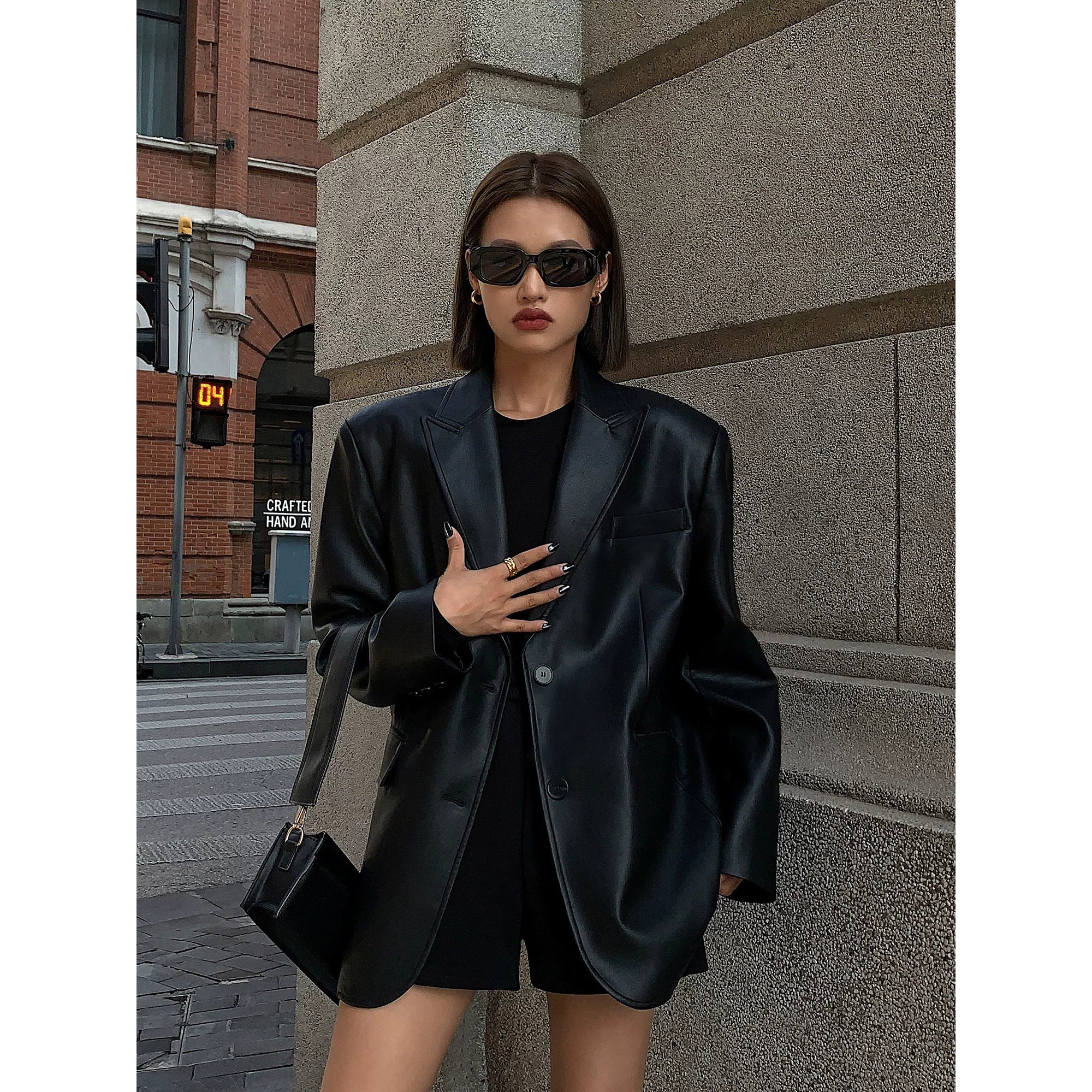 OUSPH Casual Premium Textured Loose Thickened Jacket