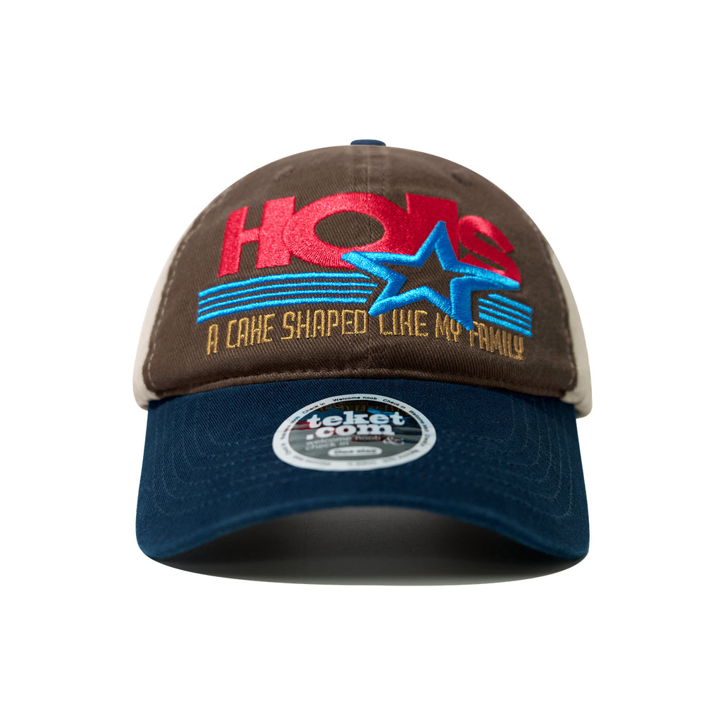 WASC Embroidered Color Block Cotton Baseball Cap