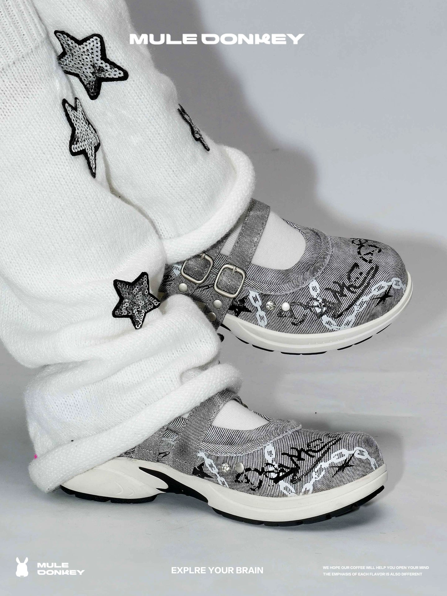 Donkey Hollow Flat Bottom Shallow Mouth Single Shoes