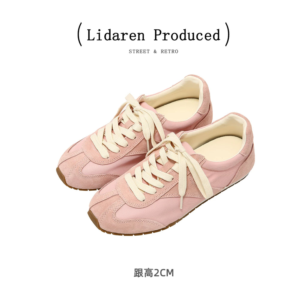 Lidaren Produced Suede Lace-Up Retro Training Sneaker