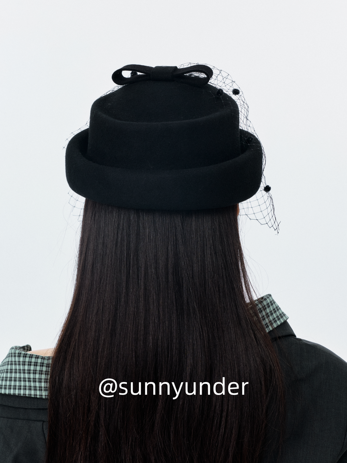 Sunnyunder Mesh Yarn Versatile Woolen Woolen Pot Hat