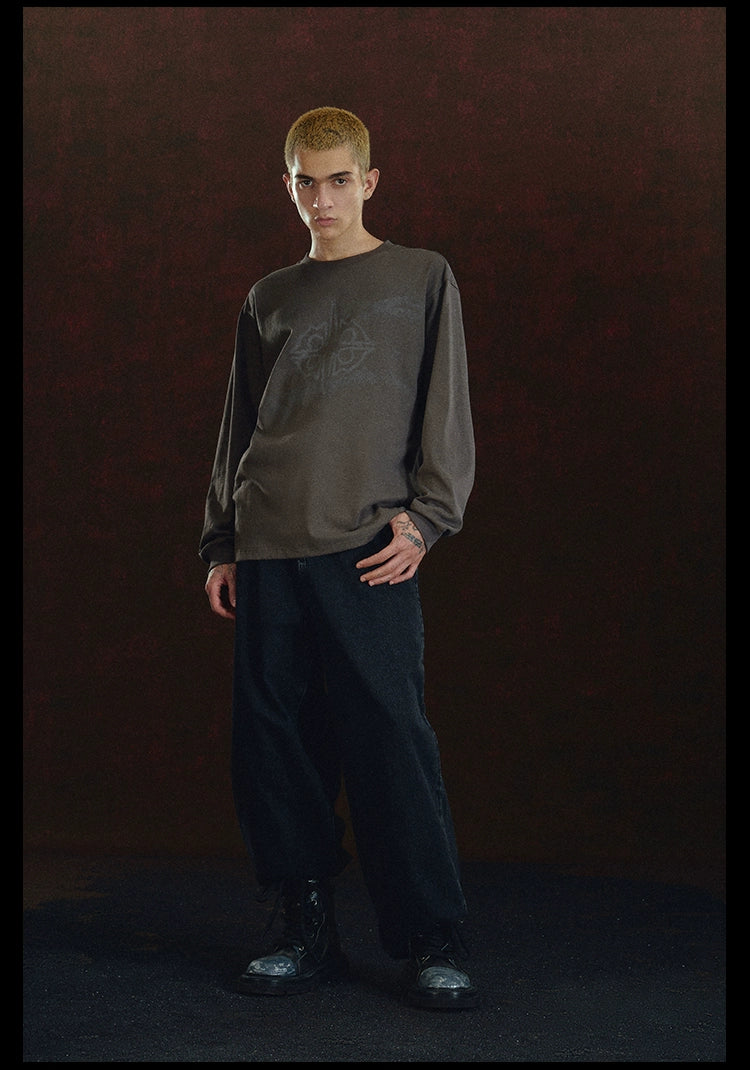 DICETINY Crew Neck Loose Casual Long Sleeves