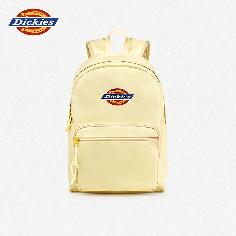 Dickies Blue Faux Leather Zip-Top Backpack